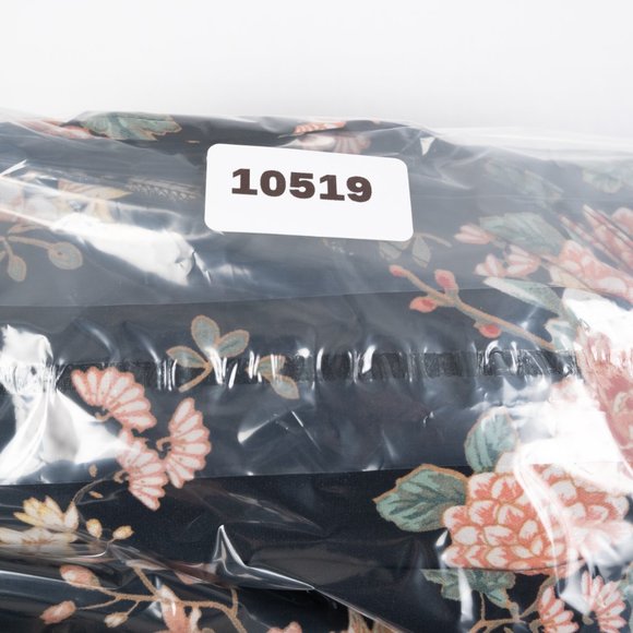 FOREVER 21 Contemporary black floral cardigan full length long kimono size S - Picture 10 of 10